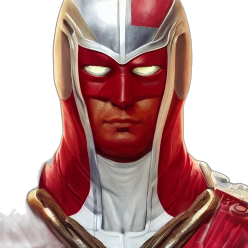 mask, face, comic book art, concept art, fantasy art, photorealistic, red, highly transparent PNG cut-out