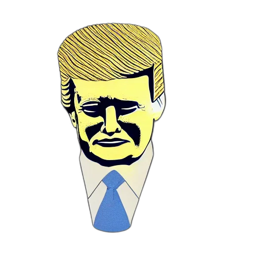 mask, face, staff, hat, cartoon, pixel art, 3d render, comic book art transparent PNG cut-out