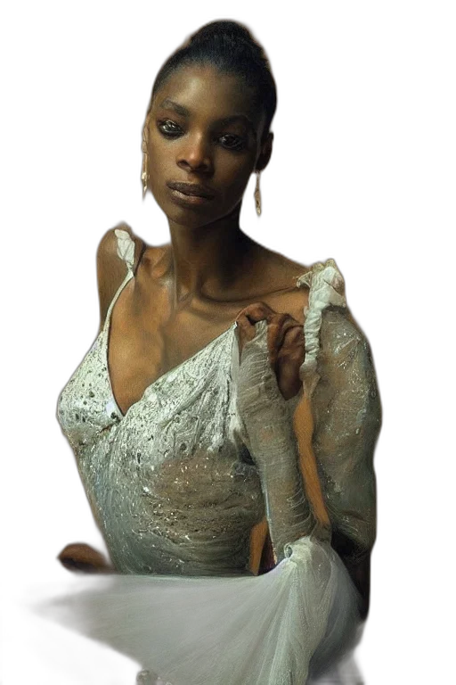 dress, jewelry, photorealistic, concept art transparent PNG cut-out