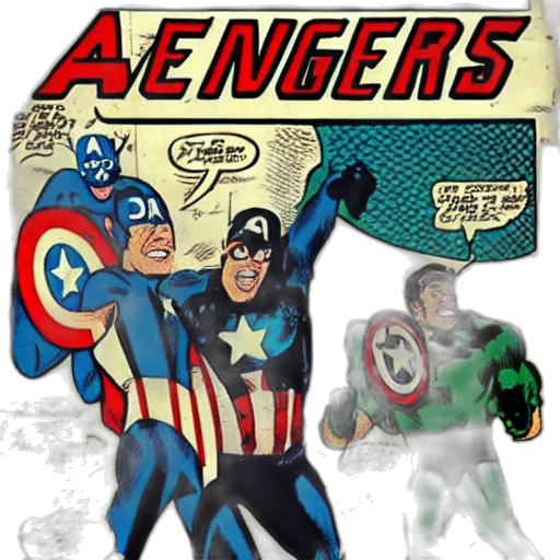 comic book art, concept art, avengers, lost, backrooms, vintage, comic transparent PNG cut-out
