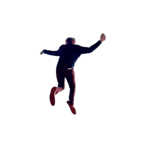 shoes, jacket, staff, 3d render transparent PNG cut-out