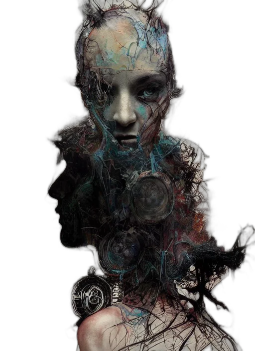 robot, face, mask, creature transparent PNG cut-out