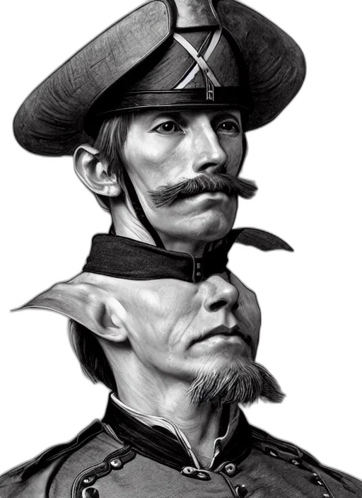 face, staff, hat, mask, concept art, fantasy art, photorealistic, comic book art transparent PNG cut-out