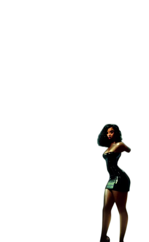 dress, robot, hair, staff transparent PNG cut-out