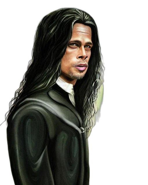 hair, staff, jacket, comic book art, photorealistic, fantasy art, concept art, long transparent PNG cut-out