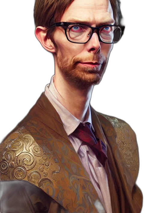 jacket, staff, face, crown transparent PNG cut-out