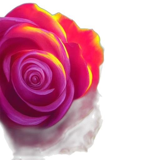 flower, crown, jewelry, 3d render, photorealistic, vaporwave, colorful, closeup transparent PNG cut-out