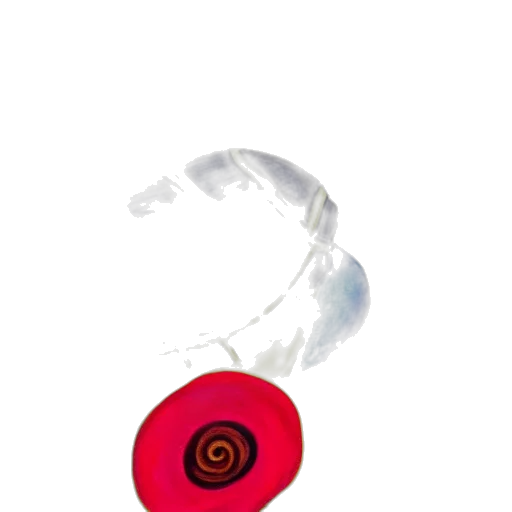 jewelry, mask, weapon, flower, 3d render, concept art, red, painting transparent PNG cut-out