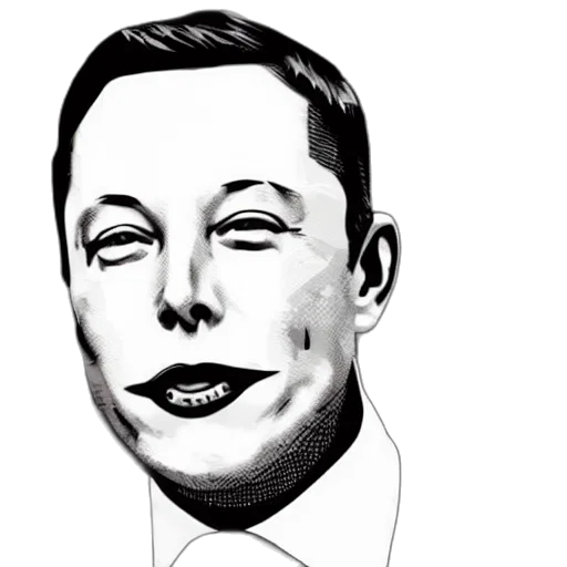 face, robot, cartoon, photorealistic, comic book art, concept art, elonmusk, lovecraft transparent PNG cut-out