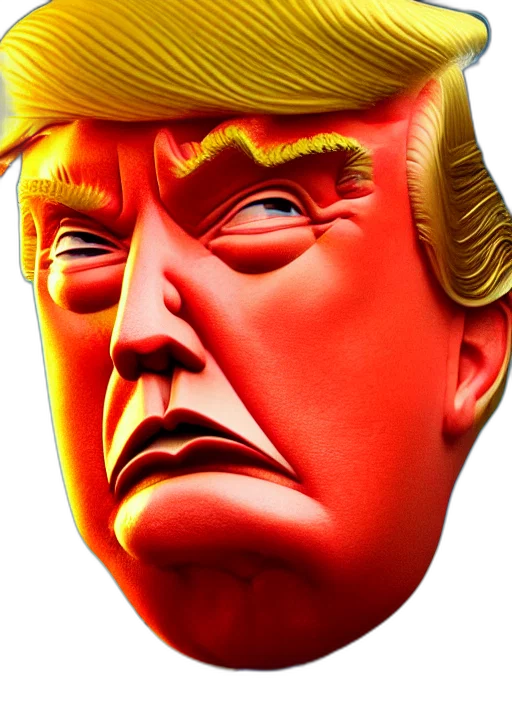 mask, face, hat, crown, 3d render, photorealistic, concept art, vaporwave transparent PNG cut-out