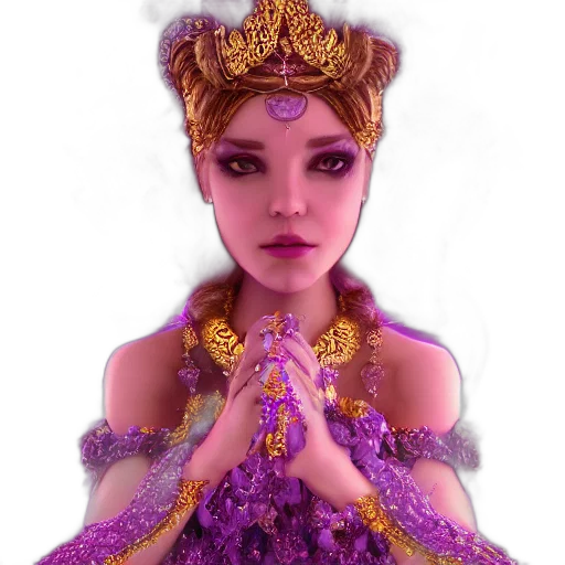 crown, jewelry, dress, mask, 3d render, fantasy art, photorealistic, concept art transparent PNG cut-out