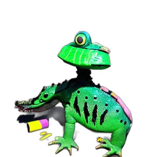 dragon, animal, creature, staff transparent PNG cut-out