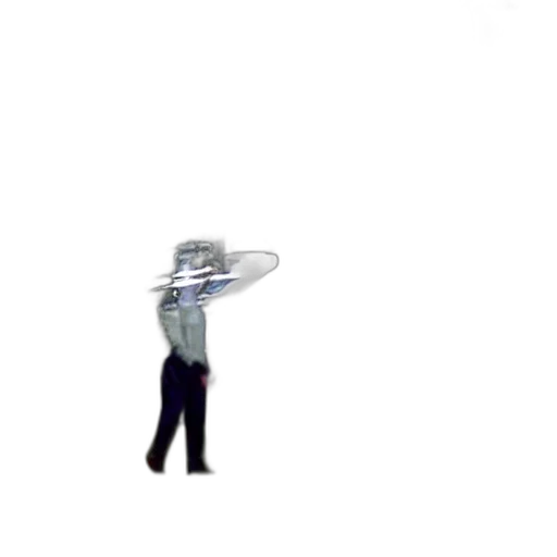 hat, umbrella, staff, robot, concept art, vaporwave, 3d render, pixel art transparent PNG cut-out
