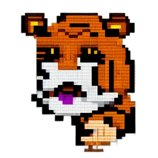 staff, animal, hat, pixel art, anime, concept art, cartoon, cute transparent PNG cut-out