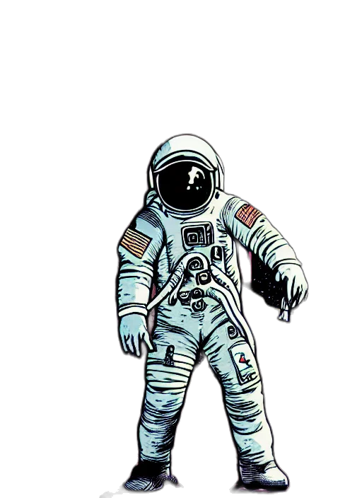jacket, staff, robot, mask transparent PNG cut-out