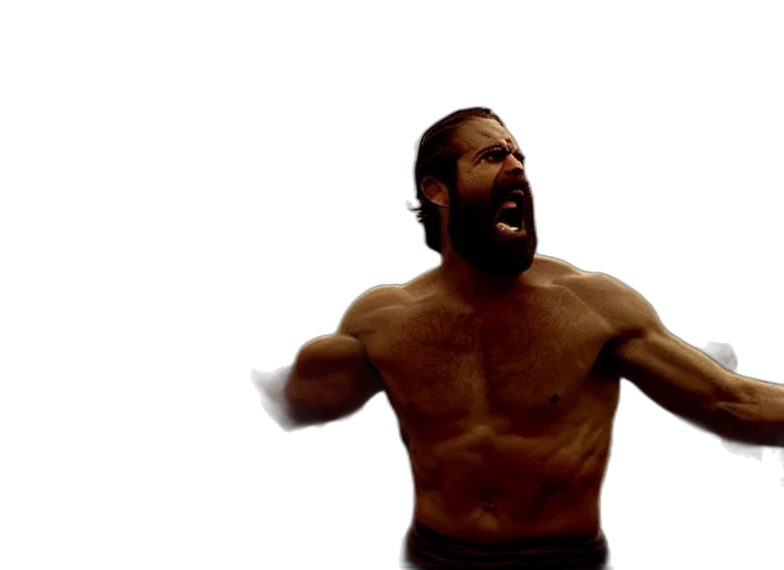 cinematic, film, still, joe, biden, leonidas, shouting, movie transparent PNG cut-out