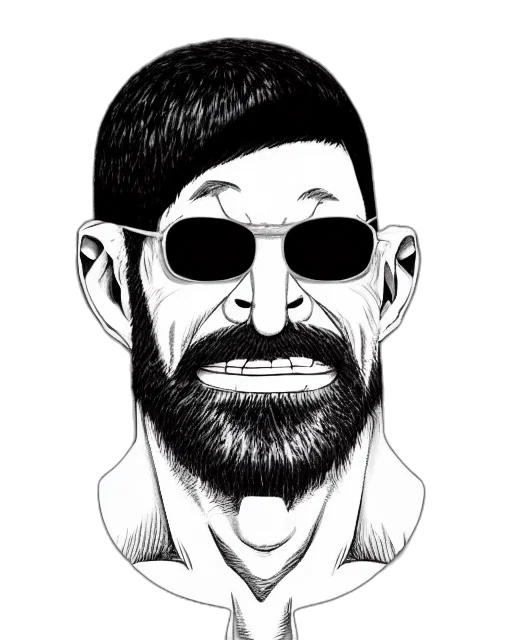 face, mask, cartoon, comic book art, concept art, fantasy art, highly, detailed transparent PNG cut-out