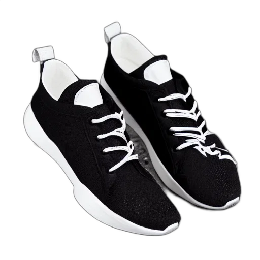 shoes, photorealistic, 3d render, monochrome, modern, sneakers transparent PNG cut-out