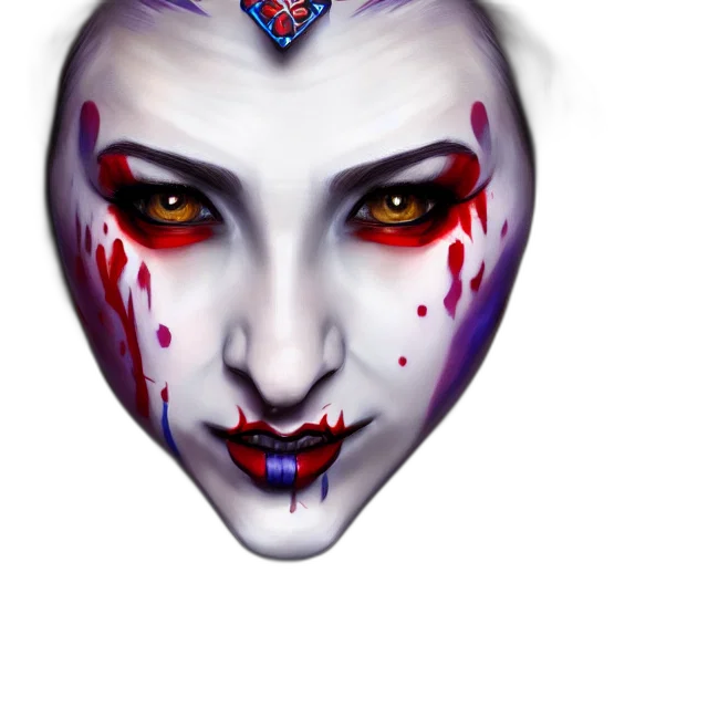 mask, face, jewelry, fantasy art, photorealistic, concept art, 3d render, female transparent PNG cut-out
