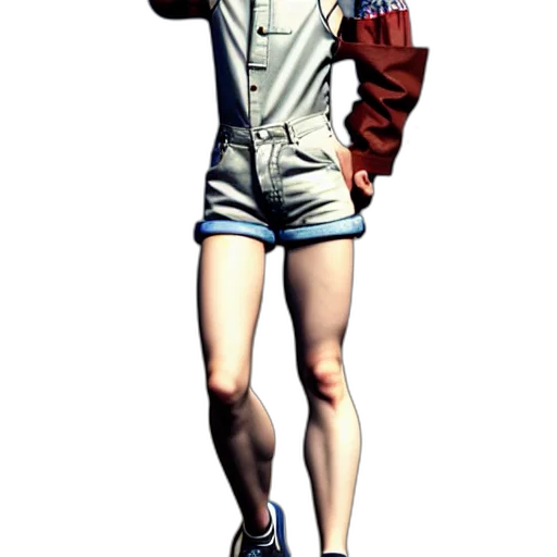 jacket, staff, concept art, 3d render, photorealistic, pixel art, full, body transparent PNG cut-out