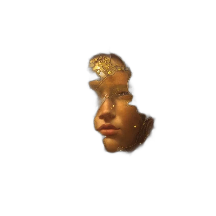 face, crown, mask, jewelry transparent PNG cut-out