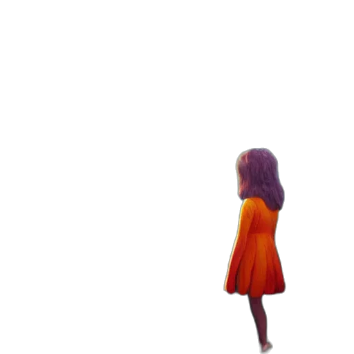 dress, hair, robot, creature transparent PNG cut-out