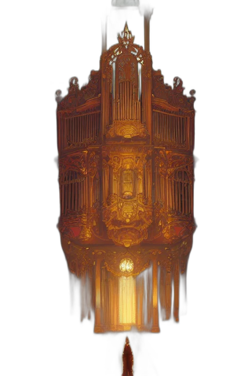 crown, bottle, furniture, building, concept art, fantasy art, watercolor, 3d render transparent PNG cut-out