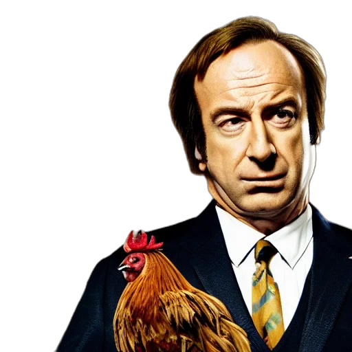 animal, photorealistic, saul, goodman, rooster, saw, movie, torture transparent PNG cut-out
