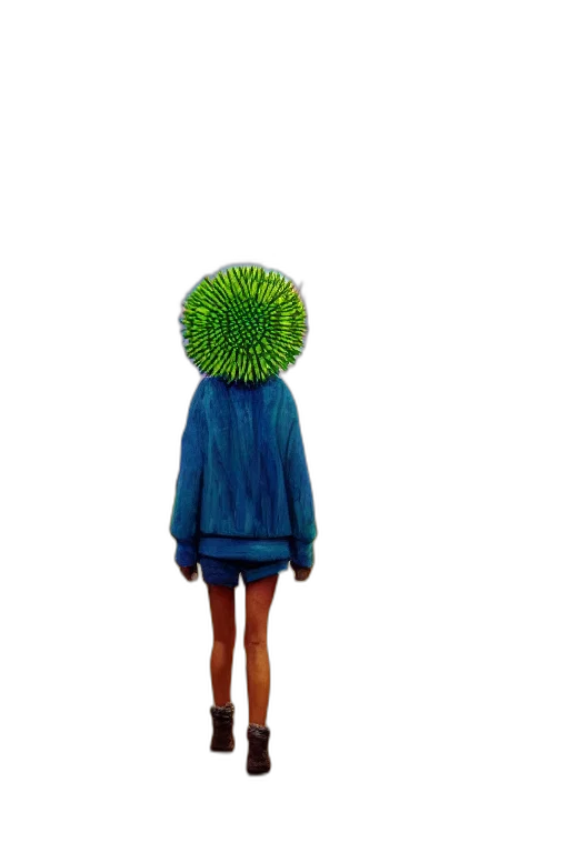 hair, creature, dress, hat, 3d render, concept art, photorealistic, pixel art transparent PNG cut-out