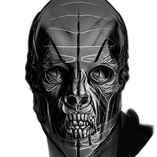mask, face, robot, creature transparent PNG cut-out