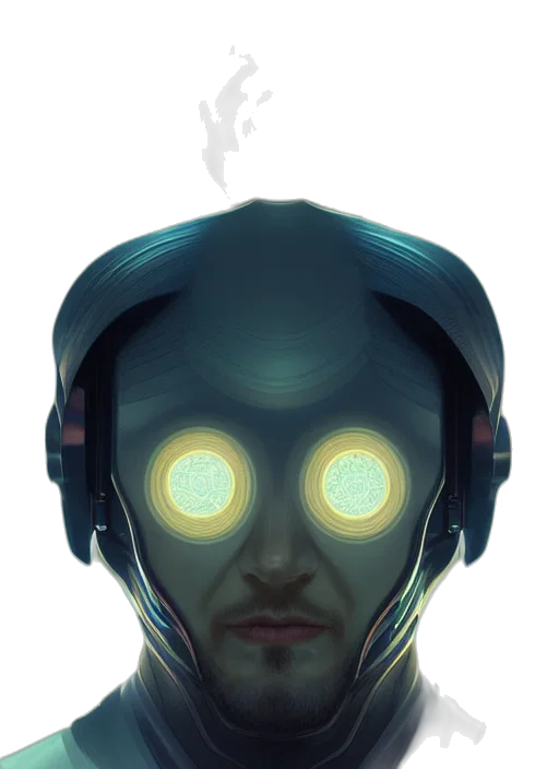robot, mask, face, creature transparent PNG cut-out