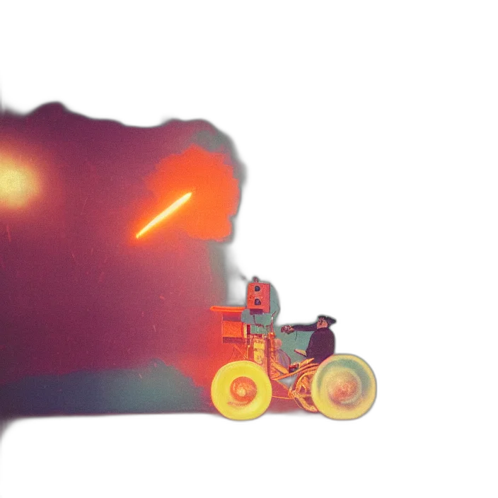 robot, car, weapon, concept art, 3d render, watercolor, pixel art, fire transparent PNG cut-out