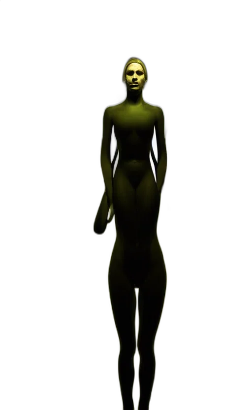 dress, creature, staff, mask transparent PNG cut-out