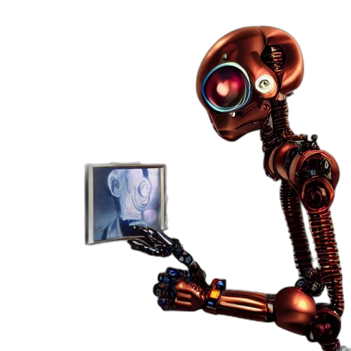 robot, staff, creature, animal transparent PNG cut-out
