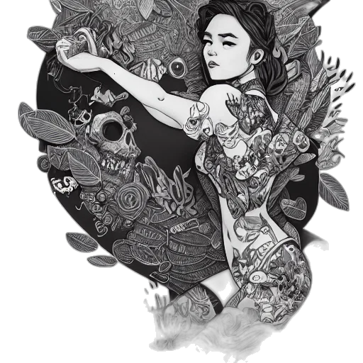 dress, fantasy art, comic book art, concept art transparent PNG cut-out