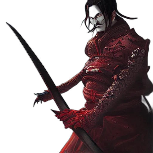 sword, staff, weapon, mask, fantasy art, concept art, comic book art, 3d render transparent PNG cut-out