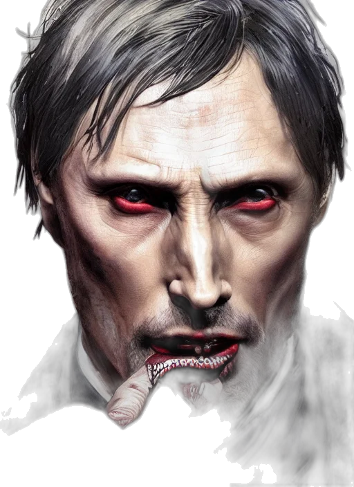 face, photorealistic, comic book art, concept art transparent PNG cut-out