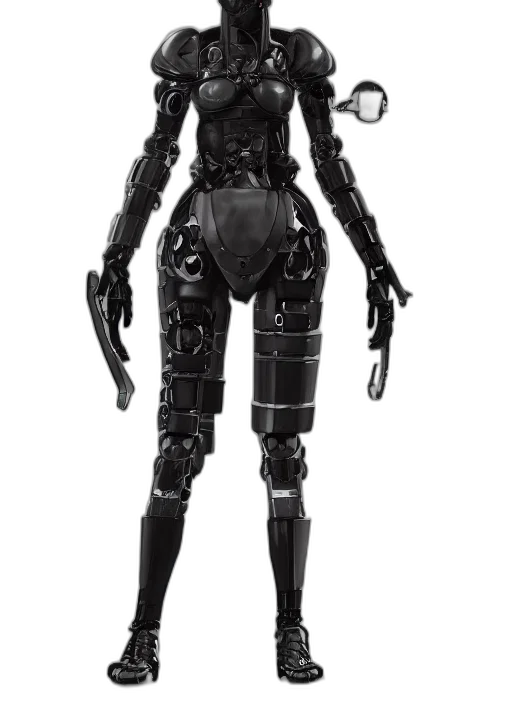 robot, concept art, cyberpunk, 3d render transparent PNG cut-out