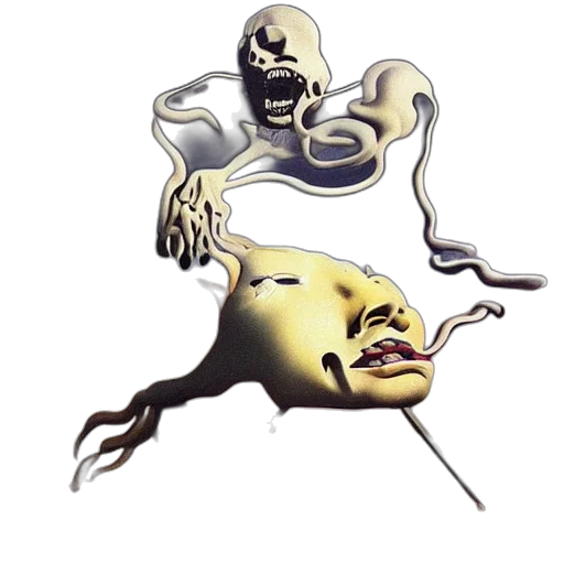 mask, face, creature, staff transparent PNG cut-out