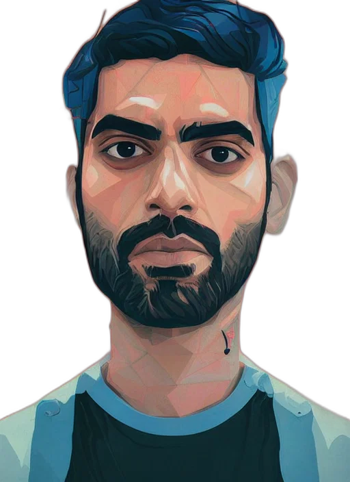 face, staff, mask, jacket transparent PNG cut-out