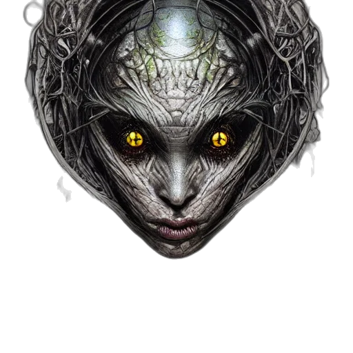 mask, face, creature, jewelry, fantasy art, concept art, pixel art, comic book art transparent PNG cut-out