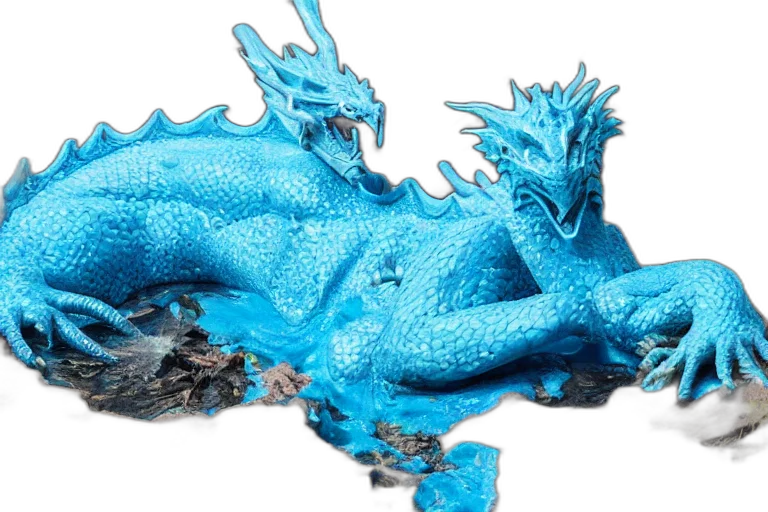 dragon, 3d render, photorealistic, concept art transparent PNG cut-out