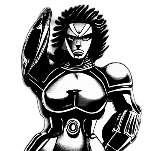 robot, comic book art, concept art, cartoon transparent PNG cut-out