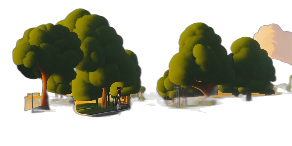 tree, 3d render, concept art, photorealistic transparent PNG cut-out
