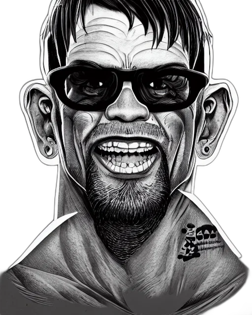 face, cartoon, comic book art, photorealistic transparent PNG cut-out