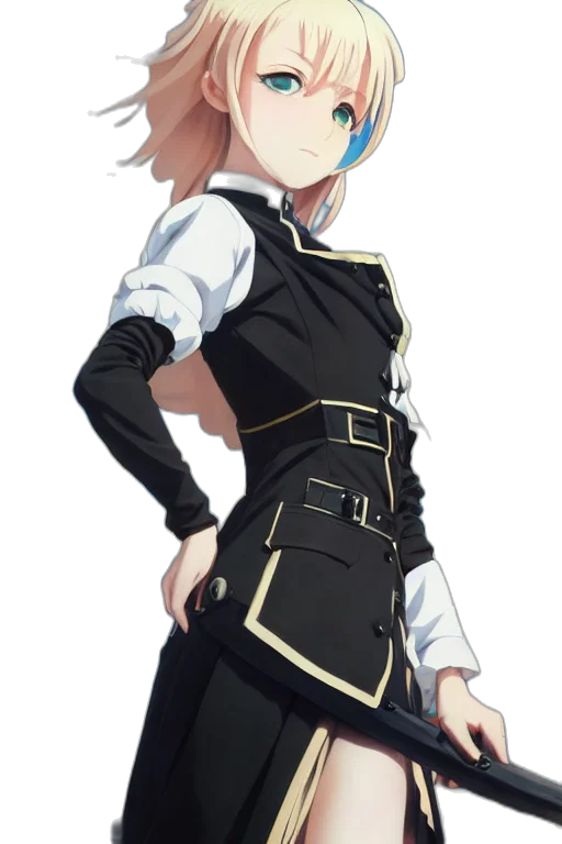 staff, jacket, dress, sword transparent PNG cut-out
