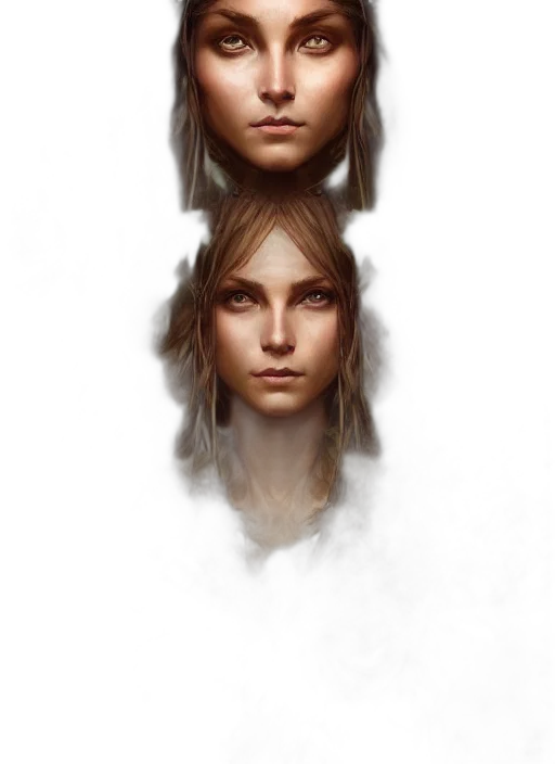 face, hair, mask, staff transparent PNG cut-out