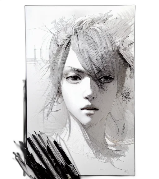 face, mask, hair, creature transparent PNG cut-out
