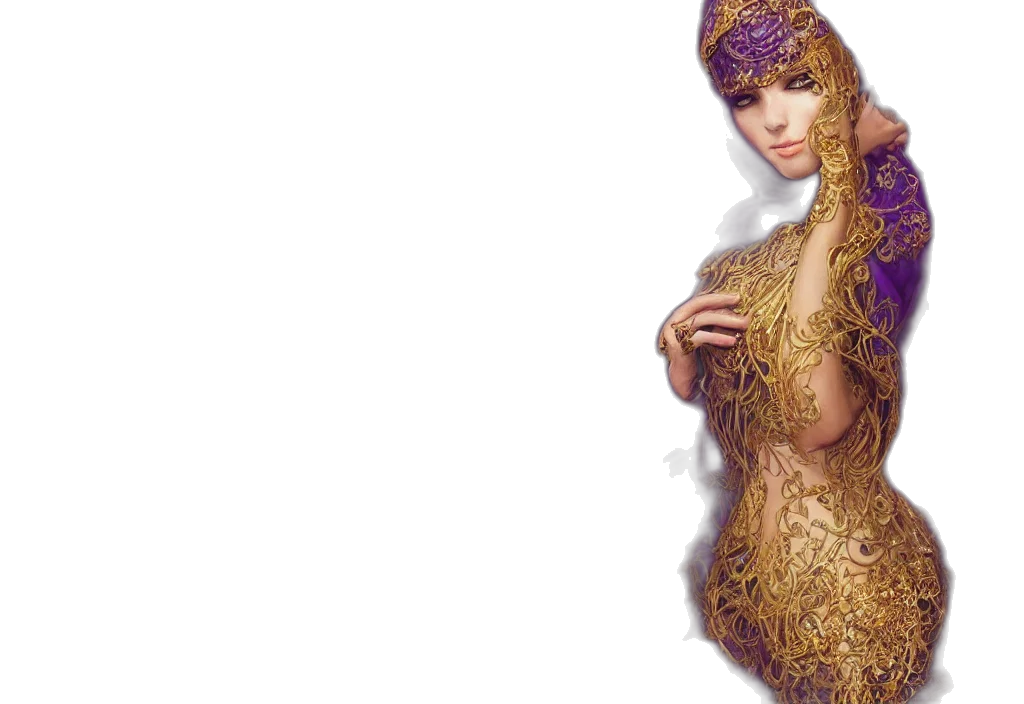 dress, jewelry, crown, mask transparent PNG cut-out
