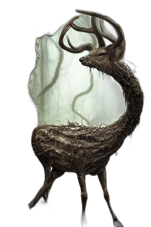 creature, tree, dragon, animal transparent PNG cut-out